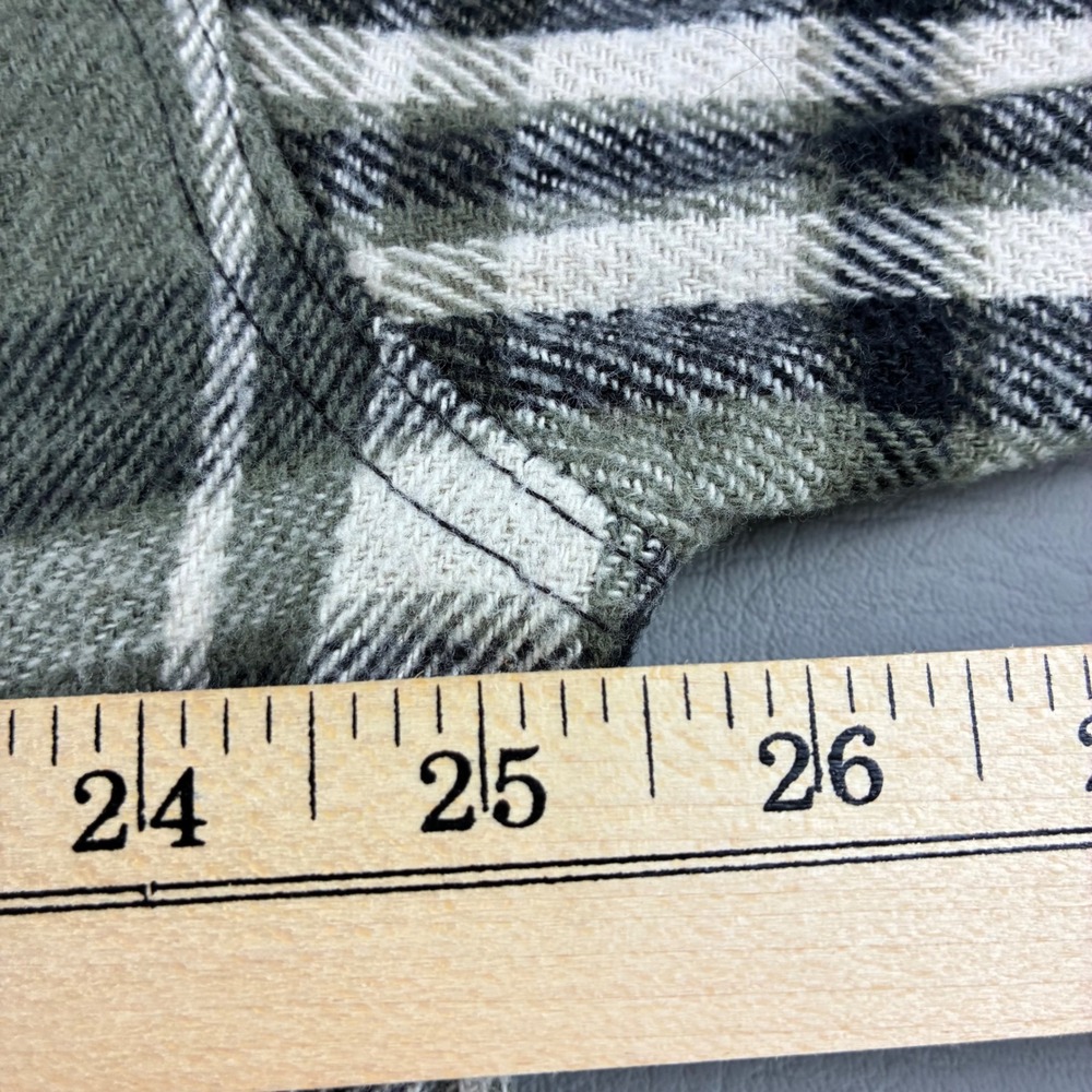 Stillwater Supply Co Mens 2XL Heavy Flannel Plaid Shacket Green Black Tartan - Picture 16 of 16